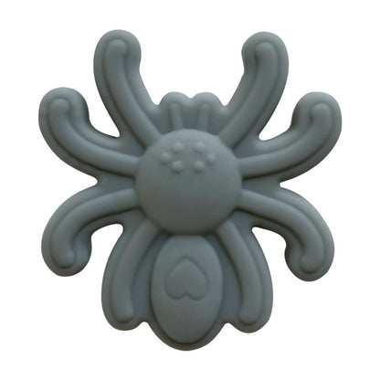 20Pcs Silicone Focal Beads Spider Solid Color Detailed Legs 8