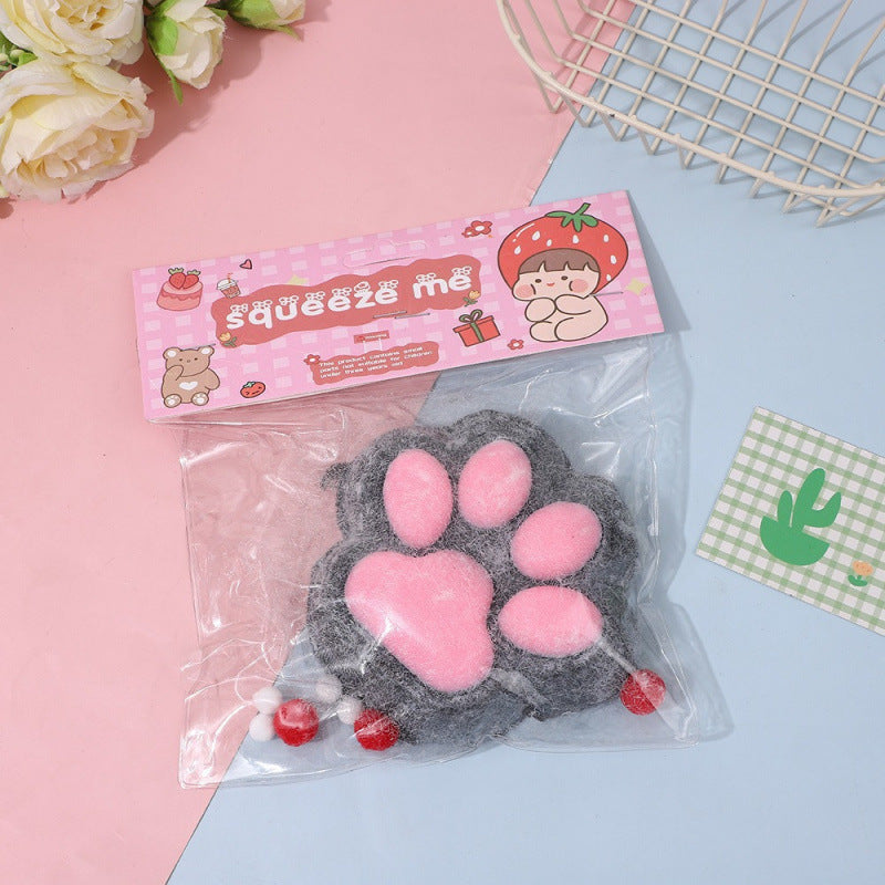 Plush Oversized Cat Paw Squishy Toy Soft Sensory Stress Ball 2 Pack 9