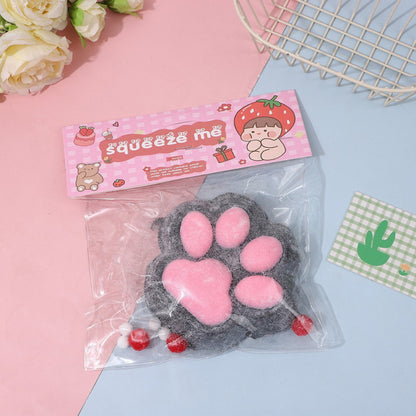 Plush Oversized Cat Paw Squishy Toy Soft Sensory Stress Ball 2 Pack 9