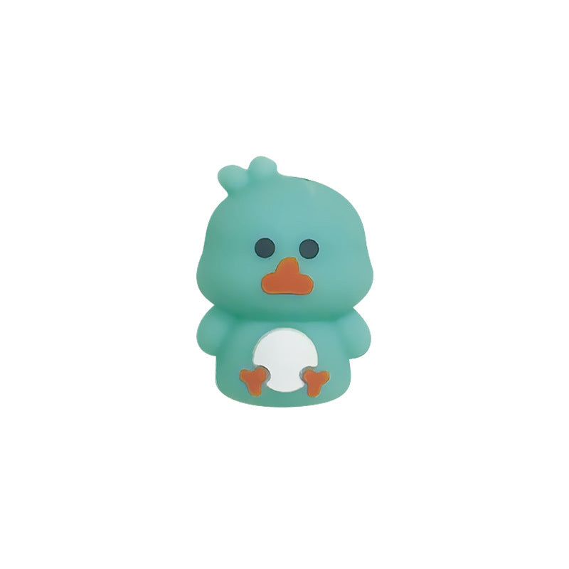Silicone 3D Focal Beads Cartoon Chicken Side Profile 6