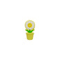 20Pcs 3D Silicone Focal Beads Potted Daisy With Flower Pot 9