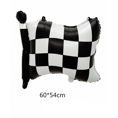 Racing Car and Tire Foil Balloon Set Birthday Party Decoration 5pcs 8