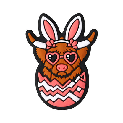 Silicone Focal Beads Easter Bunny Egg Rabbit Ears Design 4