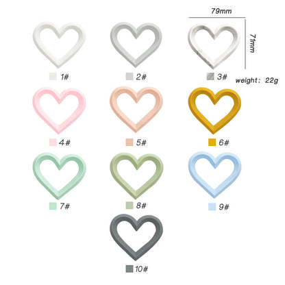 Heart Shaped Silicone Teething Toy for Baby 2