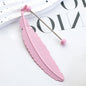 Beadable Feather Bookmarks Metal DIY Craft Supplies 19.6x2.4cm 16