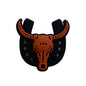 20pcs Silicone Focal Beads Ox Skull with Horns and Horseshoe Base 6