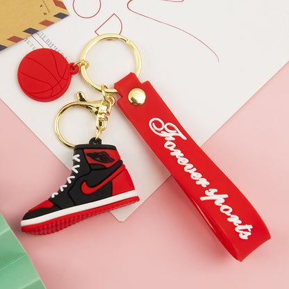 Shoe Sneaker Keychain PVC Soft Rubber Basketball Charm 6