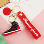 Shoe Sneaker Keychain PVC Soft Rubber Basketball Charm 6