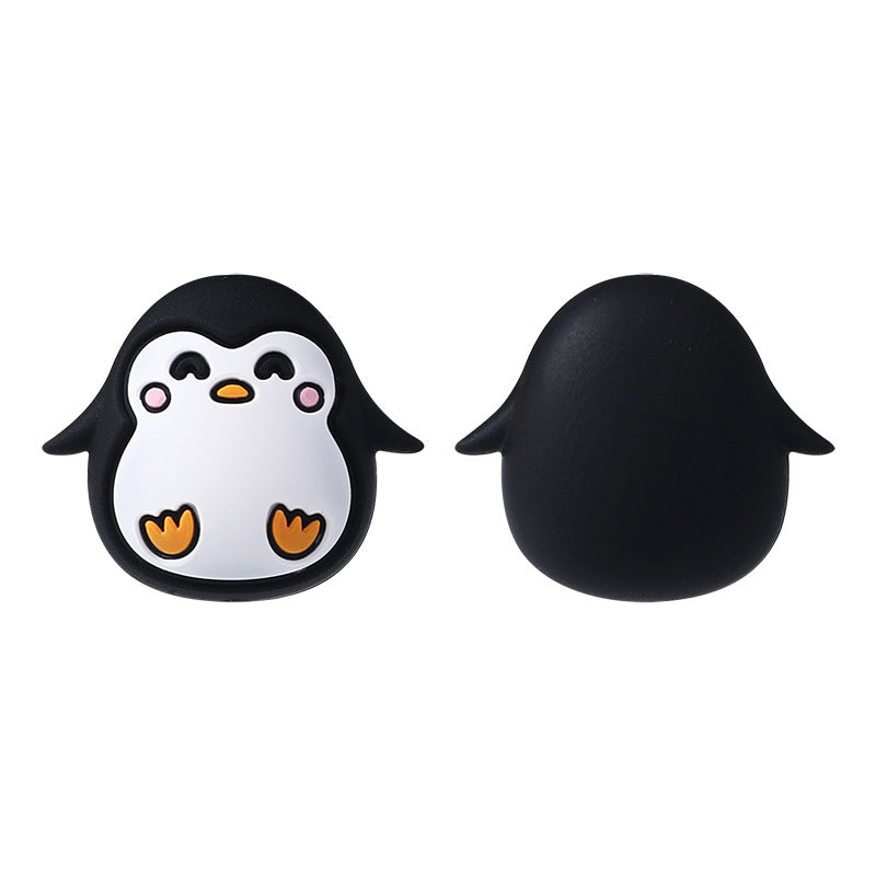Silicone 3D Focal Beads Penguin Front Facing
