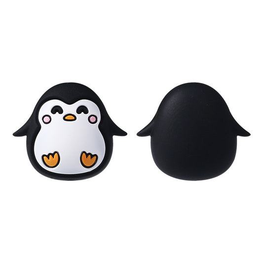 Silicone 3D Focal Beads Penguin Front Facing