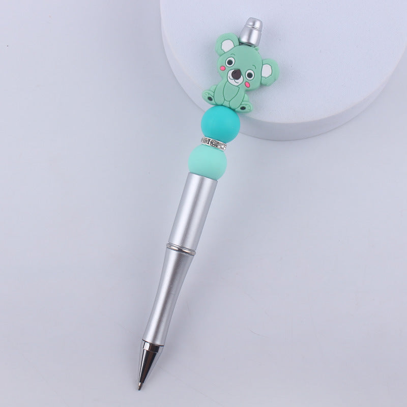 Animal Silicone Beaded Pens Handmade Novelty Ballpoint Pen Gift 14