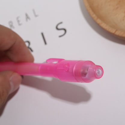 Multi Functional Sharp Tip LED Invisible Ink Pen Magic Light Toy 13cm 4