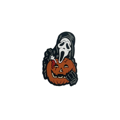 20Pcs Silicone Focal Beads Halloween Cartoon Ghost Pumpkin Designs 11