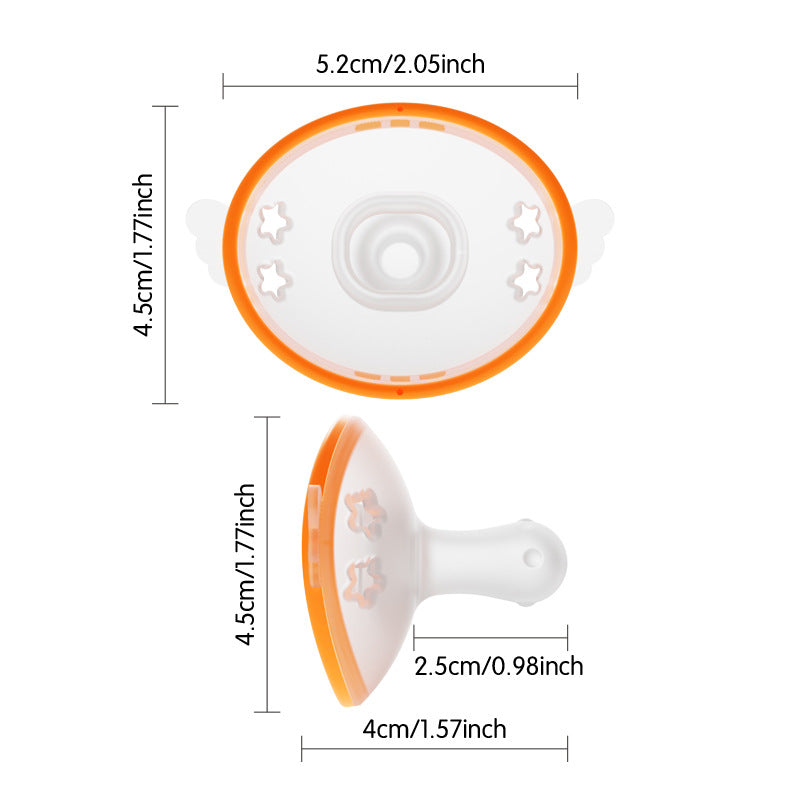 Silicone Teething Toy Ultra Soft Light Pacifier Teether 3