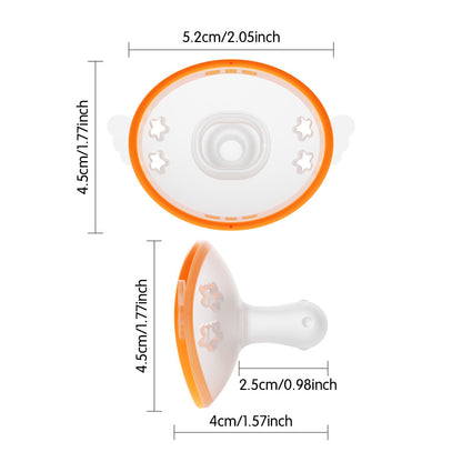 Silicone Teething Toy Ultra Soft Light Pacifier Teether 3