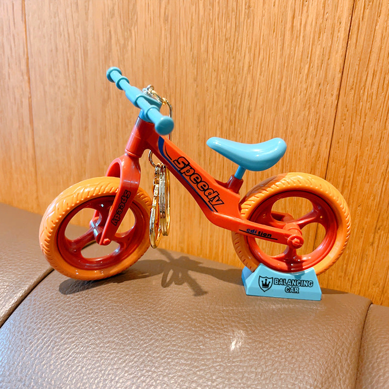 Bicycle Plastic Keychain Cute Mini Bike Charm Accessory 7