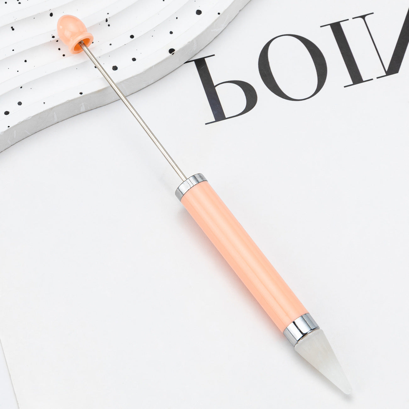 Beadable Point Drill Nail Wax Head Bead Pen Plastic DIY Craft Supplies 20