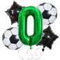 Green Digital Football Foil Balloon Set Birthday Party Decoration 2Set 32 Inch 15