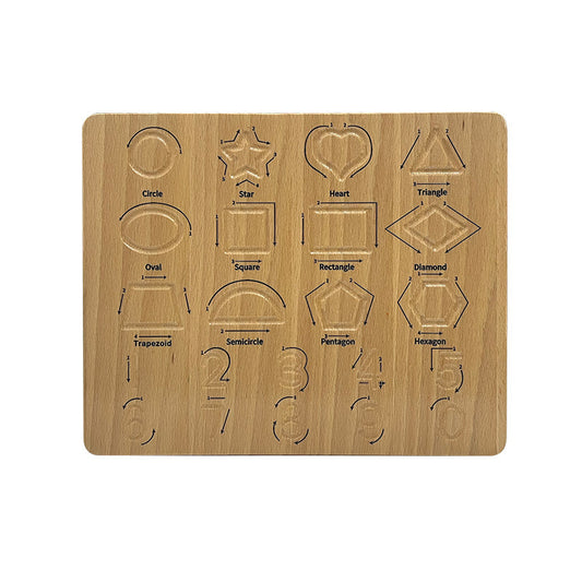 Wooden Double-Sided Letter Writing Board Montessori Toys