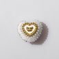 10pcs Heart Bear Rhinestone Acrylic Focal Beads 27.5x24.6mm 5