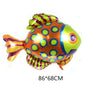 Marine Fish Foil Balloon Set Party Decoration 5pcs 7