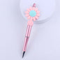 Flower Silicone Beaded Pens Handmade Novelty Ballpoint Pens Gift 6
