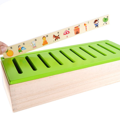 Wooden Montessori Toys Knowledge Classification Box for Kids 2