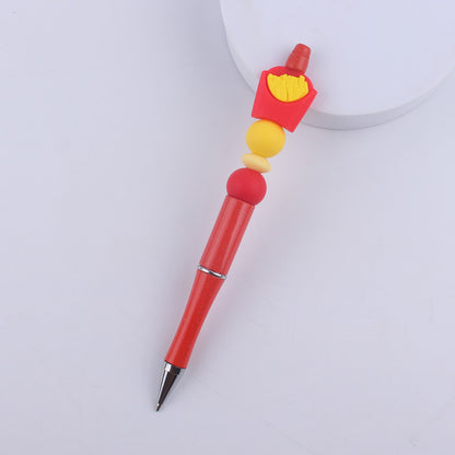 Fruit Silicone Beaded Pens Ballpoint Pens Handmade Office School Supplies 11