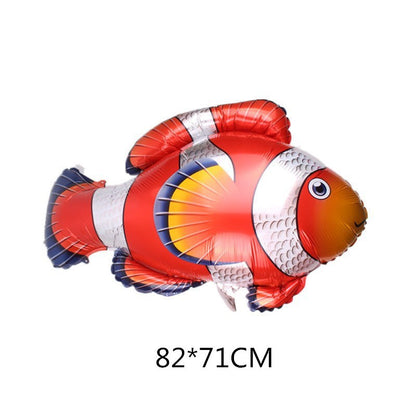 Marine Fish Foil Balloon Set Party Decoration 5pcs 8