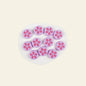 Silicone Focal Beads Petal Round Cookie Cutout Center 13
