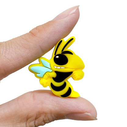 20Pcs Silicone Focal Beads Bumblebee Front Facing 4