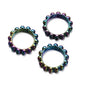10Pcs 42mm Balsam Pear Ring Lace Acrylic Beads UV Scratch Resistant 7