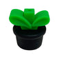 20Pcs Silicone 3D Focal Beads Flowerpot Grass With Leaf Detail 15