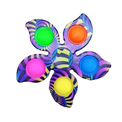 Silicone Pop It Fidget Toy Flower Shape Sensory Toy 10