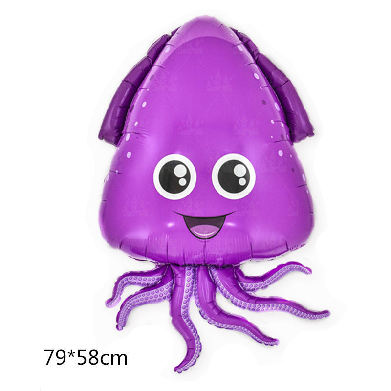 Marine Fish Foil Balloon Set Party Decoration 5pcs 23