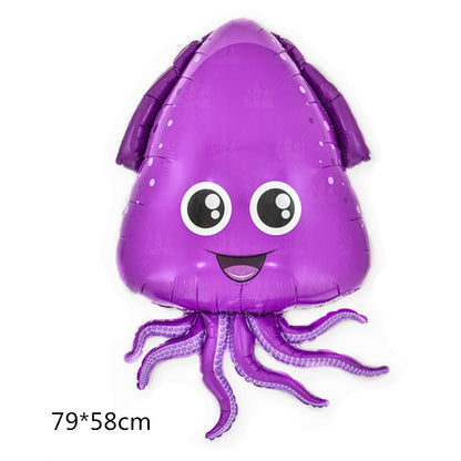Marine Fish Foil Balloon Set Party Decoration 5pcs 23