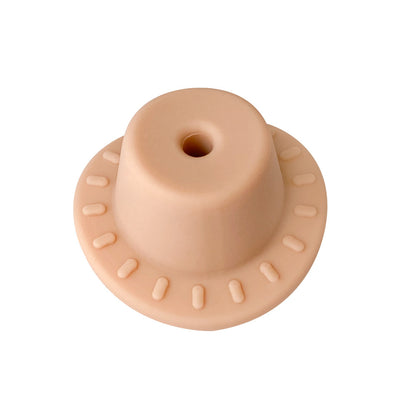 20pcs Silicone Focal Beads Hats Round Brim Design 10
