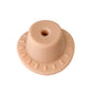 20pcs Silicone Focal Beads Hats Round Brim Design 10