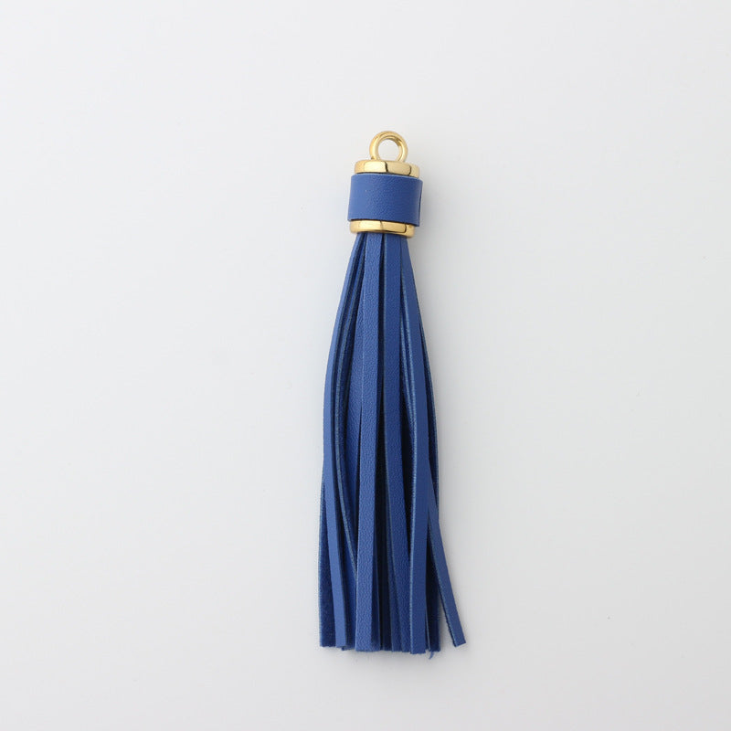 PU Leather Tassel Keychain with Buckle Charm for Women 20