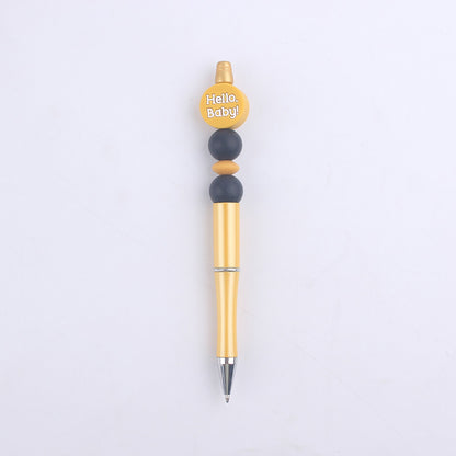 Milk Bottle Silicone Beaded Pens Handmade Office School Supplies 17