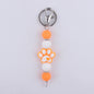 Cartoon Dog Claw Silicone Bead Keychain Charm with Lobster Clasp 9