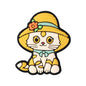 Silicone Focal Beads Round Ear Cat Wearing Hat Accessories 4