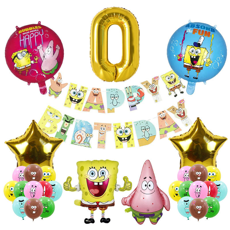 SpongeBob SquarePants Foil Balloon Set Birthday Party Decoration 2Set 2