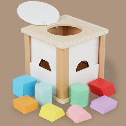 Wooden Montessori Toys Shape Sorter Educational Toy 15cm 2
