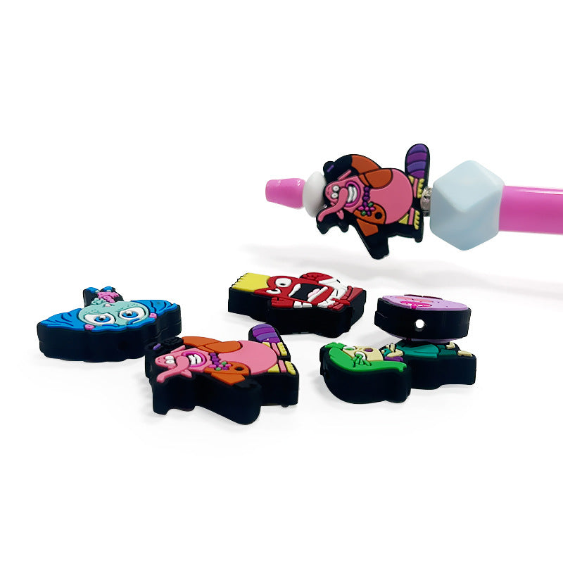 Silicone Focal Beads Inside Out Character Set Front Facing 4