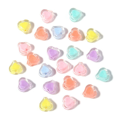 100 Pack Transparent Multi-Style Acrylic Beads Bracelet Accessories 33