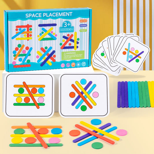 Wooden Puzzle Color Pairing Montessori Toys Educational Toy