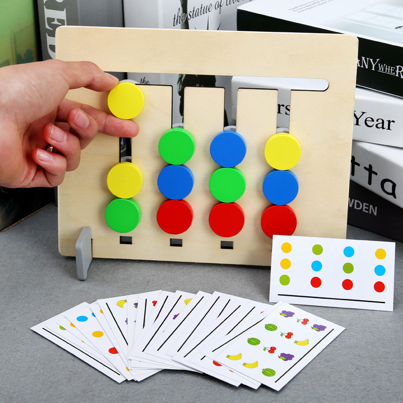 Wooden Montessori Toys Logical Intelligence for Toddlers 24.5cm 7