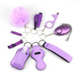 Outdoor Self Defense Alarm Whistle Pompom Keychain 10 Pack 51