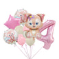 StellaLou Bunny Foil Balloon Birthday Party Decoration Set 19